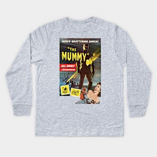 The Mummy 1959 Movie Poster Kids Long Sleeve T-Shirt
